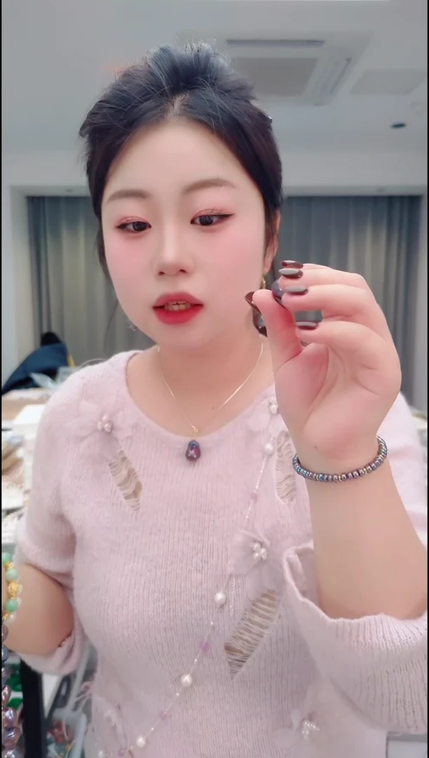 颈饰未镶嵌淡水珍珠0105黑单个