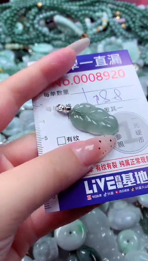翡翠未镶嵌吊坠(不含链)8920
