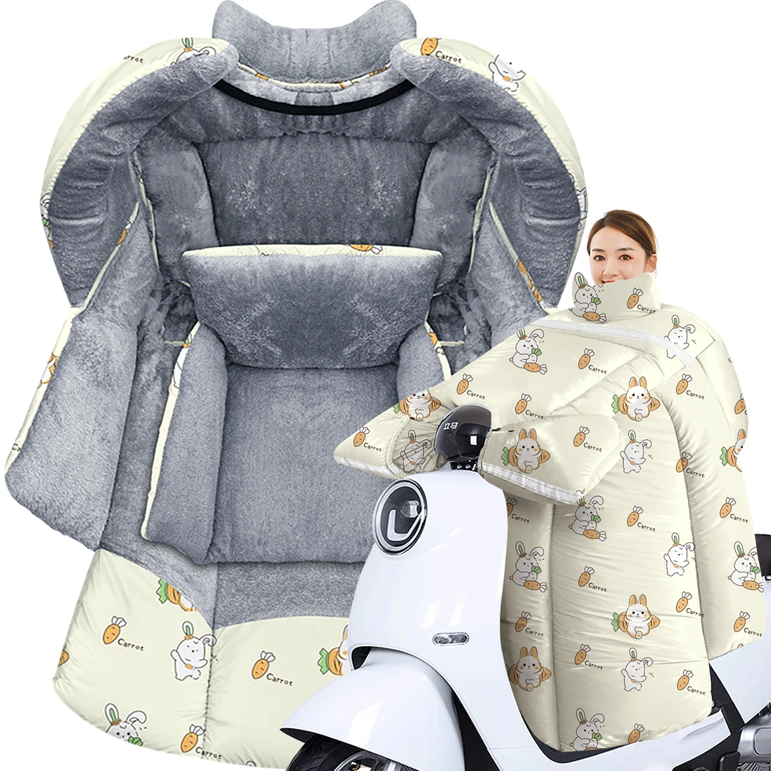 电动车挡风被冬季男女士加绒加厚摩托车电瓶车防水冬天防风防寒罩