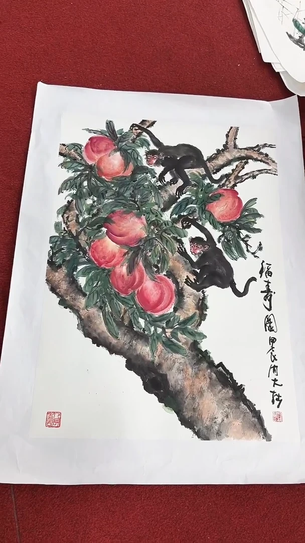 国画周大拙/国画/花鸟
