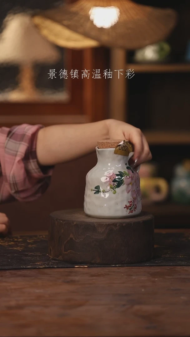 陶瓷景德镇高温釉下手绘陶瓷002