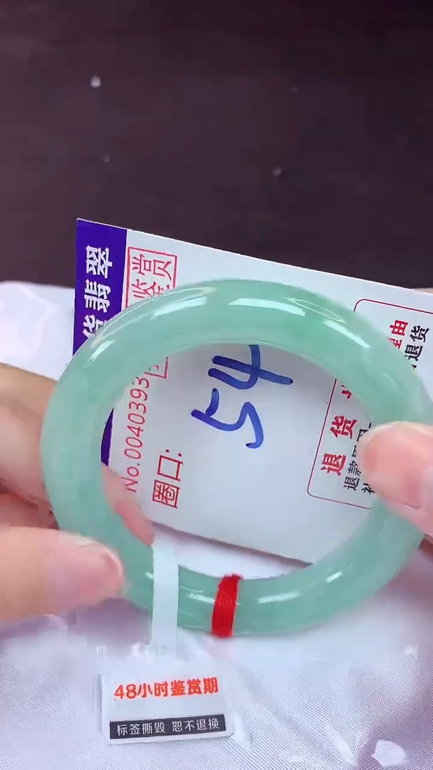 未镶嵌手镯翡翠54（48小时鉴赏期 ）