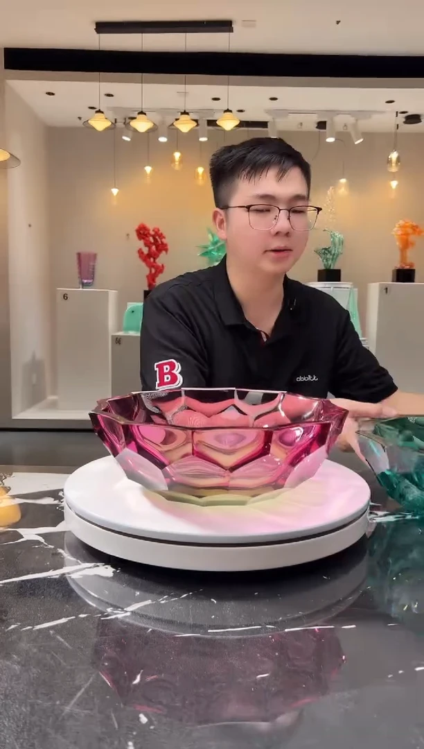 摆件巴比特美学 金红Caorle果盘