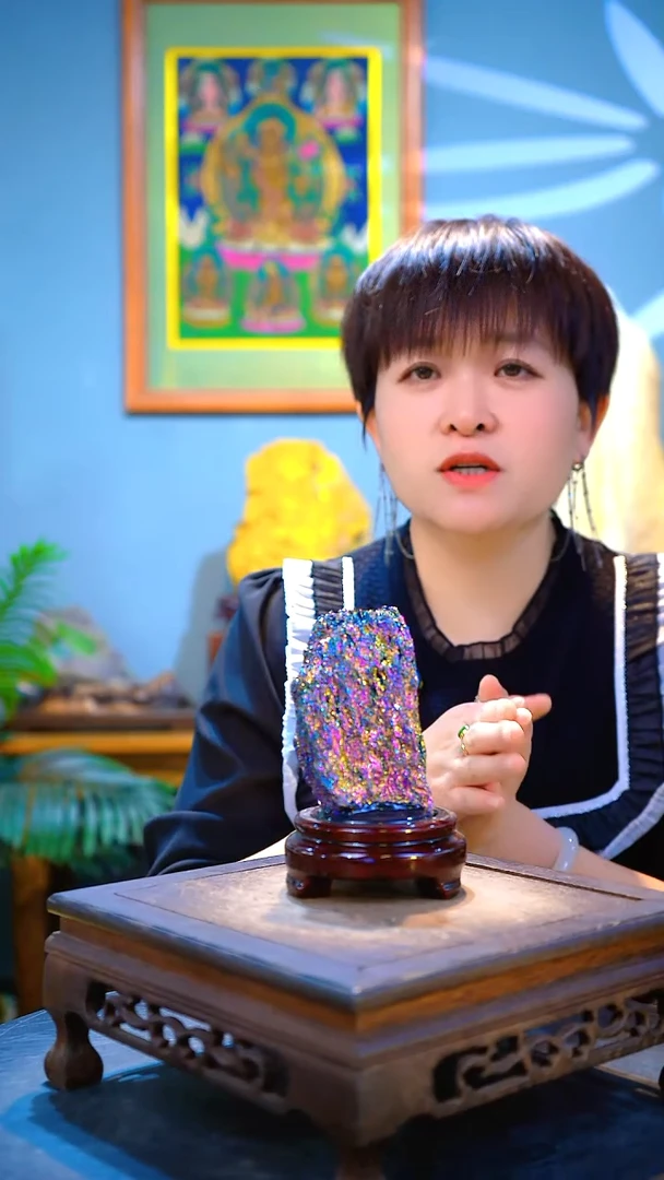 石材精品斑铜矿 石头摆件