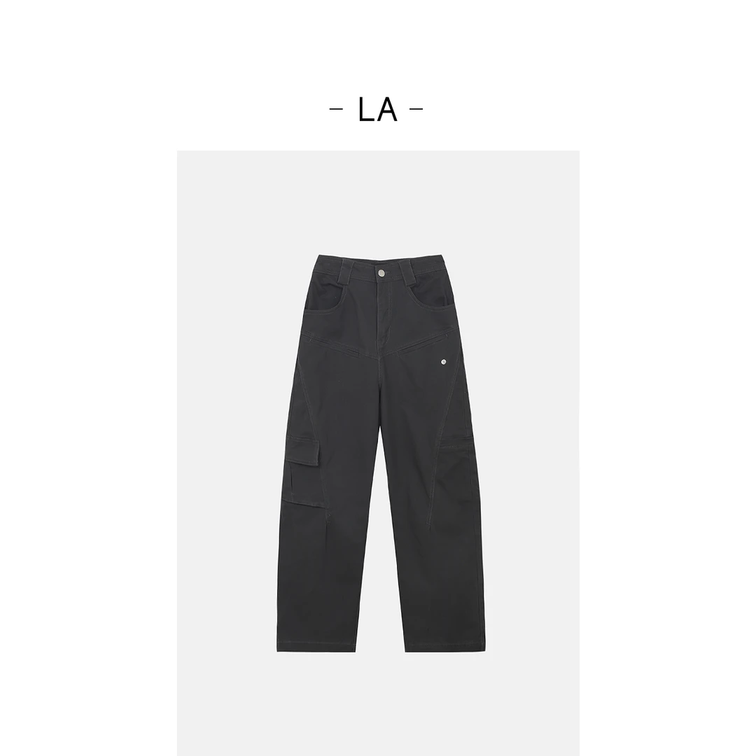 LA 重工多口袋 灰色工装 牛仔裤 25561