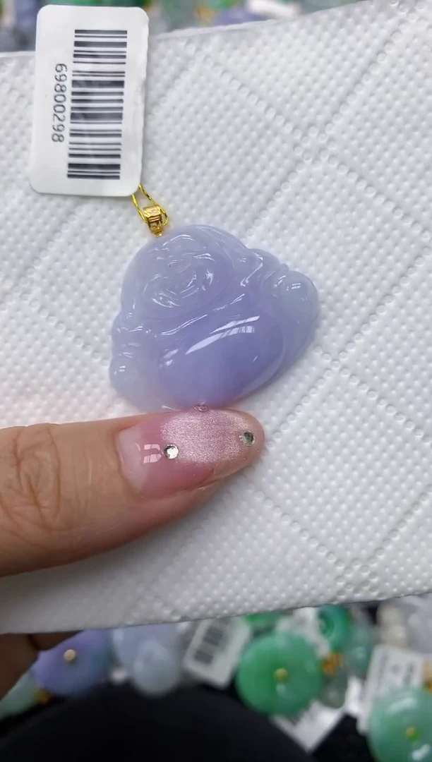 翡翠18K金镶嵌颈饰11111111111