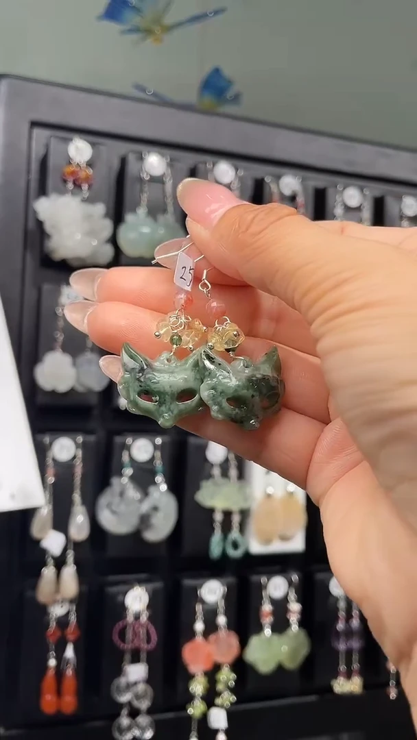 紫晶耳饰银S925镶嵌s****容 smile笑容