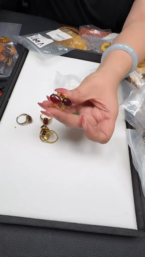 未镶嵌琥珀戒指167