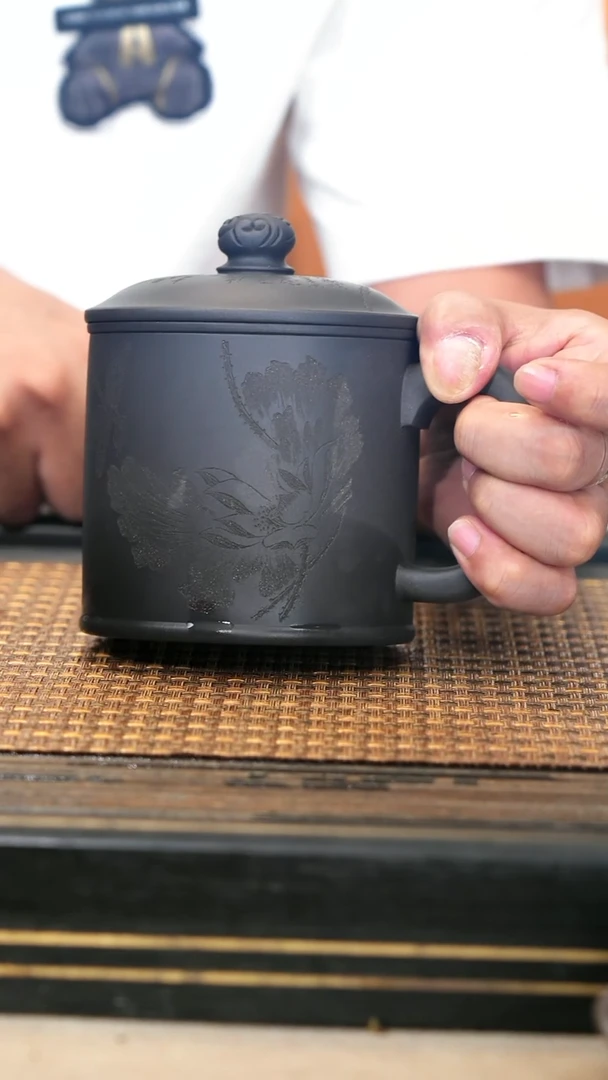 茶壶紫砂LJY45《大盖杯》云雾天青