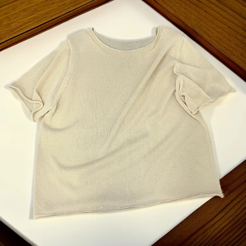 套头款薄款夏季纯色森系毛针织衫衫时尚休闲针织衫
