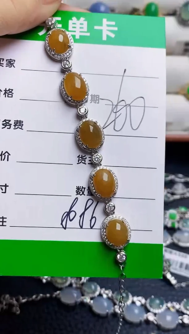 银S925镶嵌戒指翡翠8086