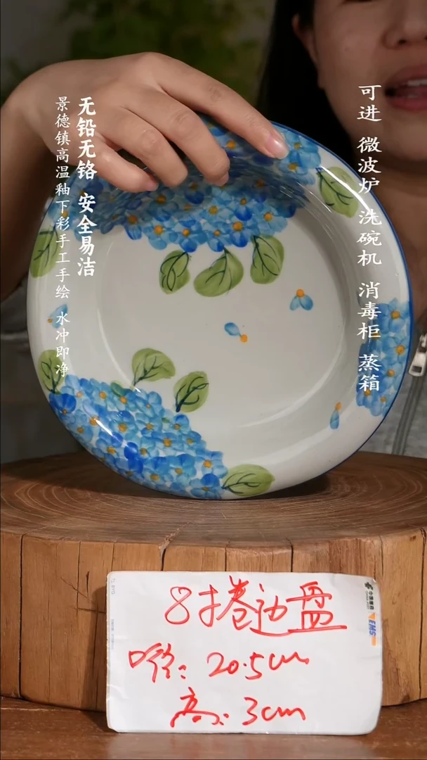碗陶瓷景德镇高温瓷釉下彩手绘陶瓷