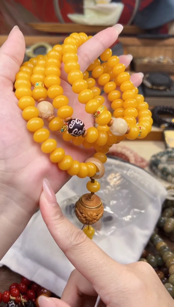 【闪购商品】菩提根/象牙果手串黄菩提香囊108颗+3香