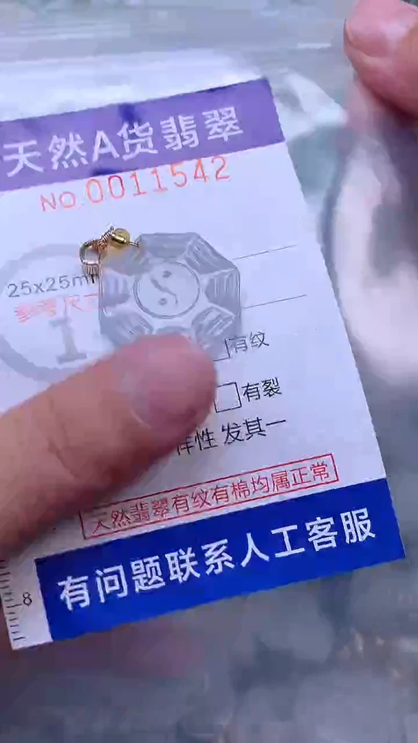 吊坠(赠链)未镶嵌翡翠1