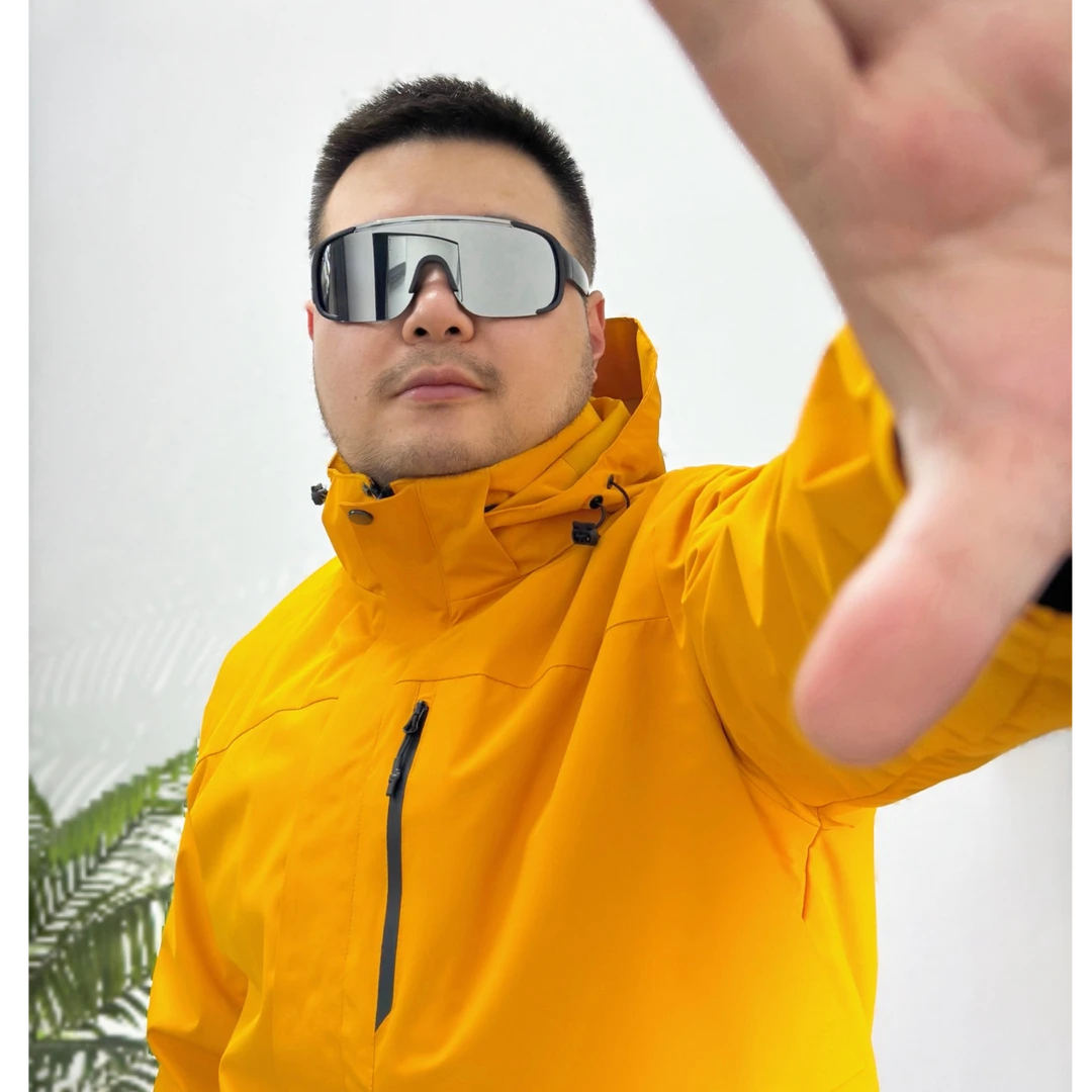 户外登山冲锋衣男加绒加厚保暖三合一防风两件套运动防水外套