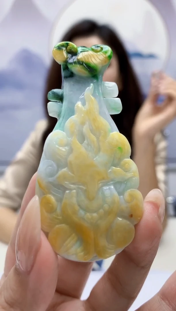 定制翡翠未镶嵌4829xx-毛货挂件72