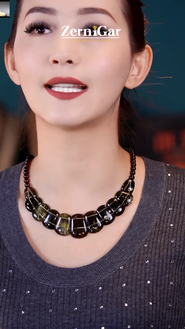 【闪购商品】琥珀颈饰未镶嵌天然琥珀项链