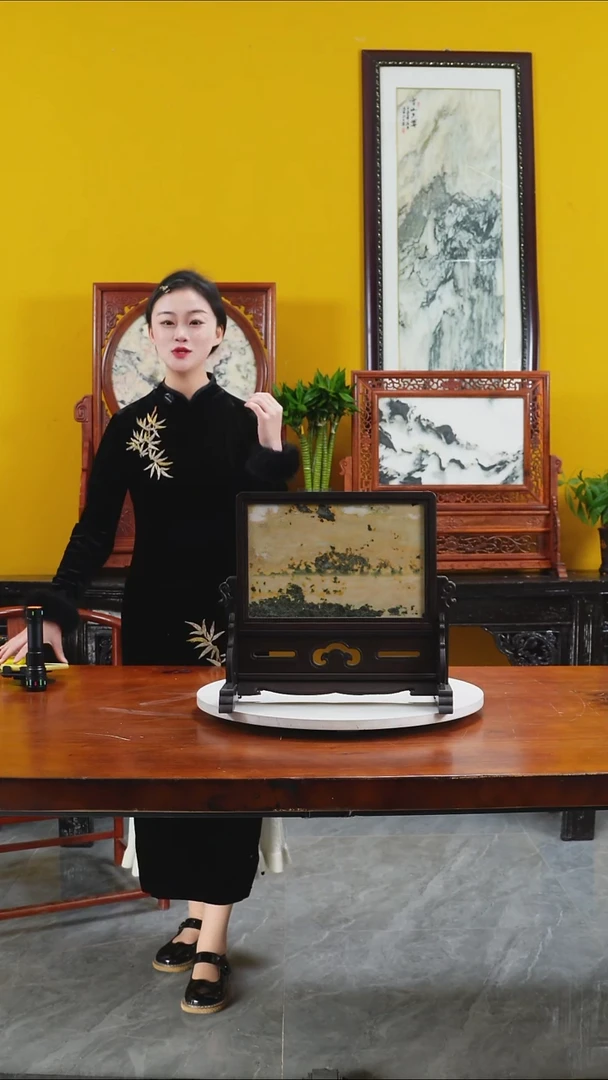 石材天然大理石画摆件