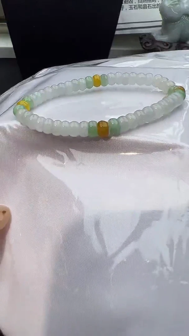 未镶嵌手串翡翠算盘小米珠