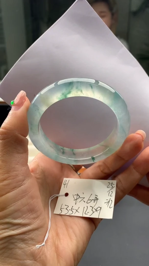 未镶嵌手镯翡翠非全款链接#41  圈口53 中六六开  可预约送货