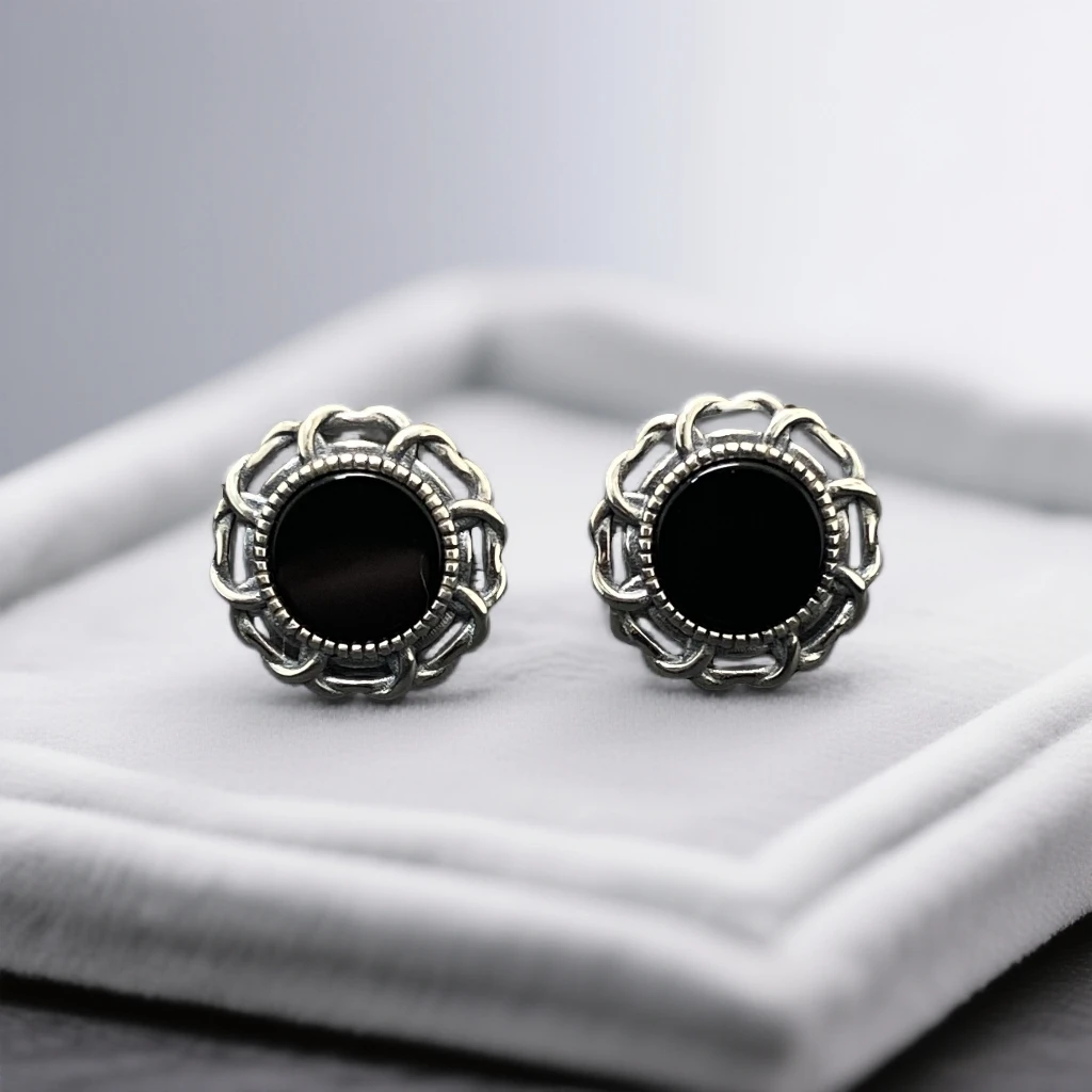 925银耳饰 镶嵌耳钉耳饰 ES01016