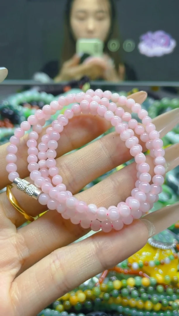翡翠未镶嵌颈饰4MM/H/翡翠A货，一件也是批发价