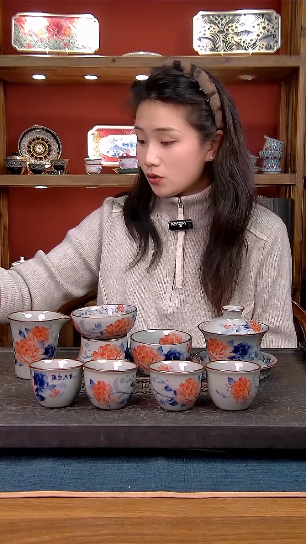 简装家用款8件套 老陶泥开片纹陶瓷茶具