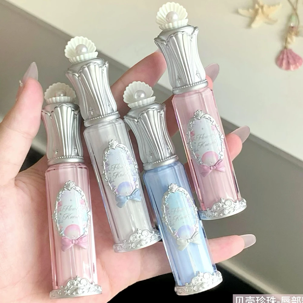 花知晓贝壳珍珠系列唇部精华蜜轻盈妆养合一口红滋润镜面唇釉水光