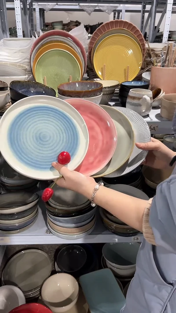 【闪购商品】瓷片外贸尾货瑕疵满20包邮X4 小盘组合