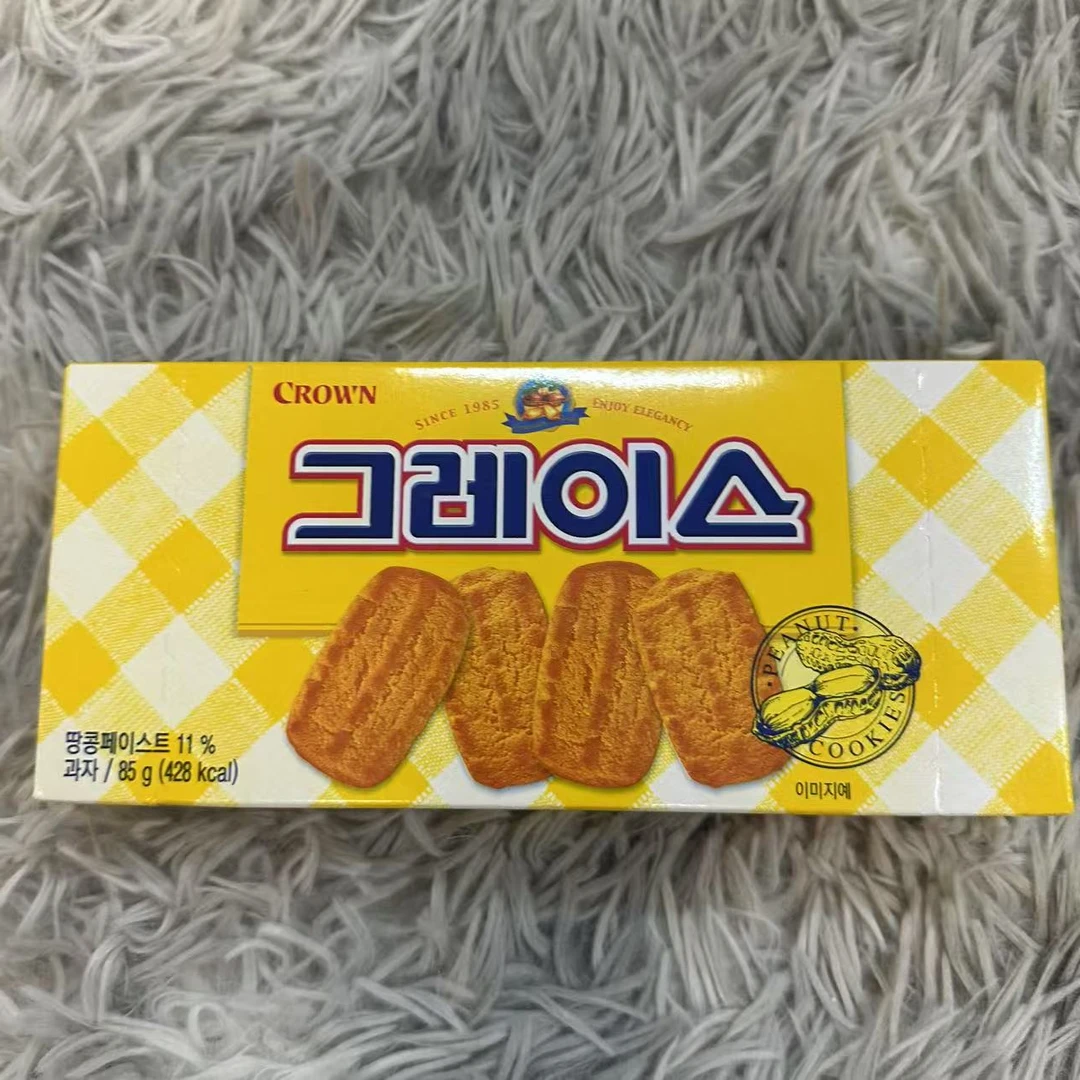 韩国进口克丽安花生曲奇饼干