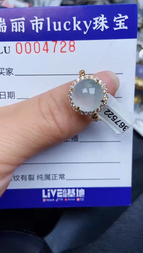 翡翠银S925镶嵌颈饰4728