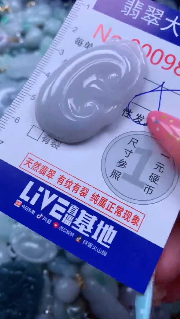 翡翠未镶嵌吊坠(不含链)9826