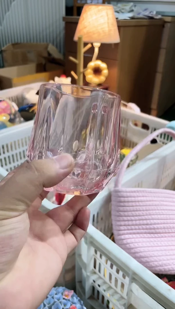 其他粉色水晶杯，开播福利，拼手速