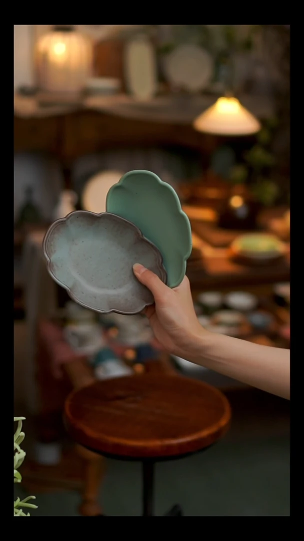 悦野陶瓷 工作室  号小 盘2 个