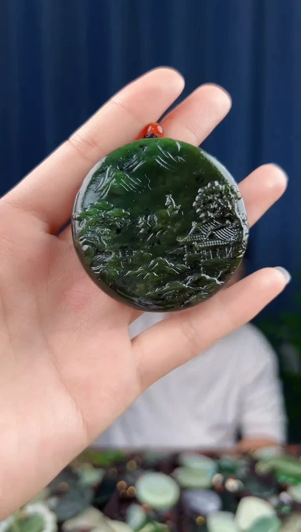 颈饰未镶嵌和田玉拍一发一，多样性发货
