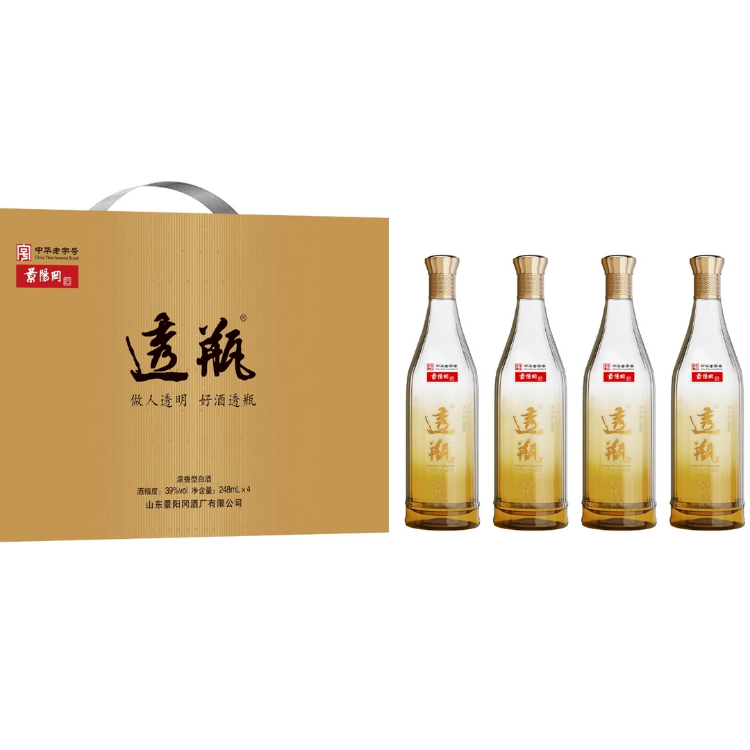 景阳冈荣耀版透瓶礼盒装 浓香型白酒