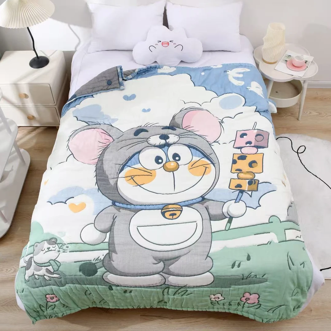 纯棉双层纱面包被【机灵猫】