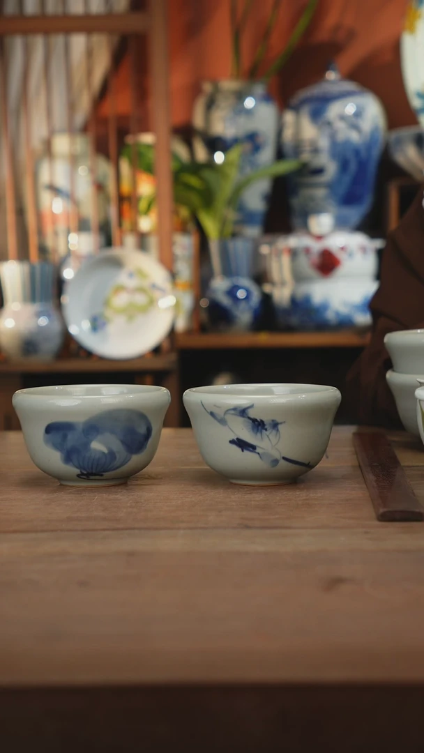 瓷片景德镇设计师釉下手绘陶瓷餐具