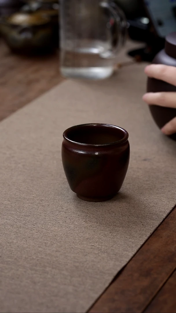 茶壶紫砂红皮龙缸杯