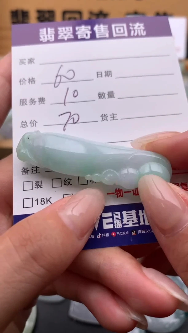 翡翠未镶嵌颈饰10135224