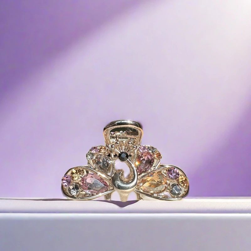 发夹少女风法式女抓夹饰品发饰发卡顶夹镶钻气质轻奢可爱时尚精致