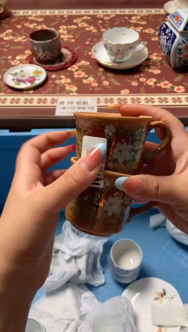 瓷片鹅****人瓷器瓷器M673