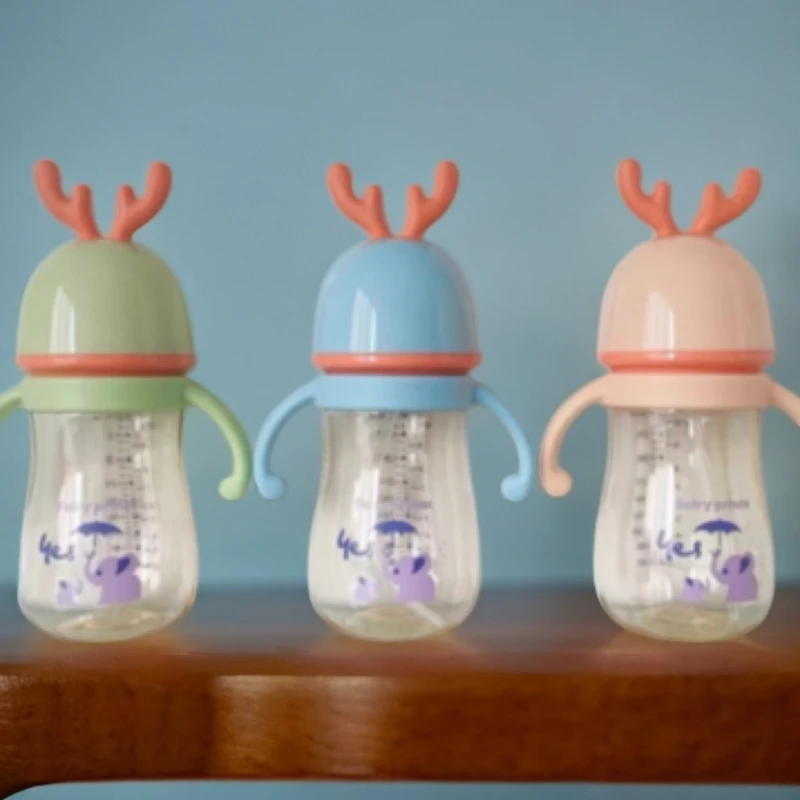 皇冠系列300毫升两用水杯儿童吸管瓶颜值礼品杯