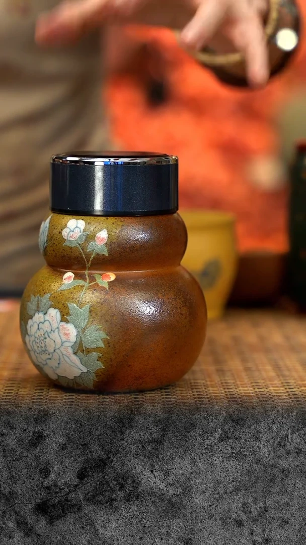 紫砂 宜兴紫砂  柴烧 葫芦保温杯