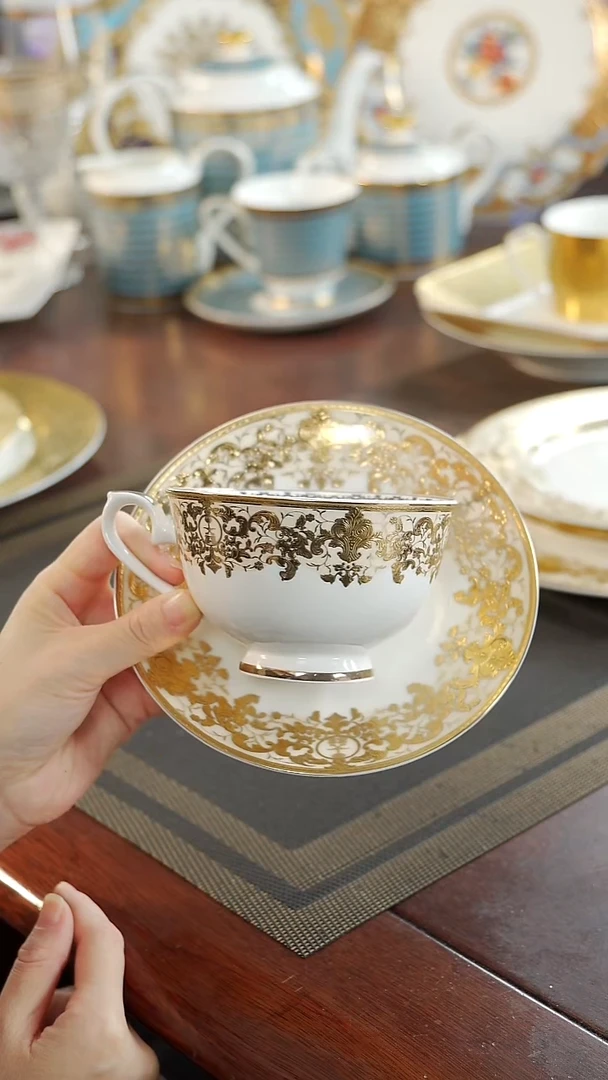 瓷片咖啡杯碟1套