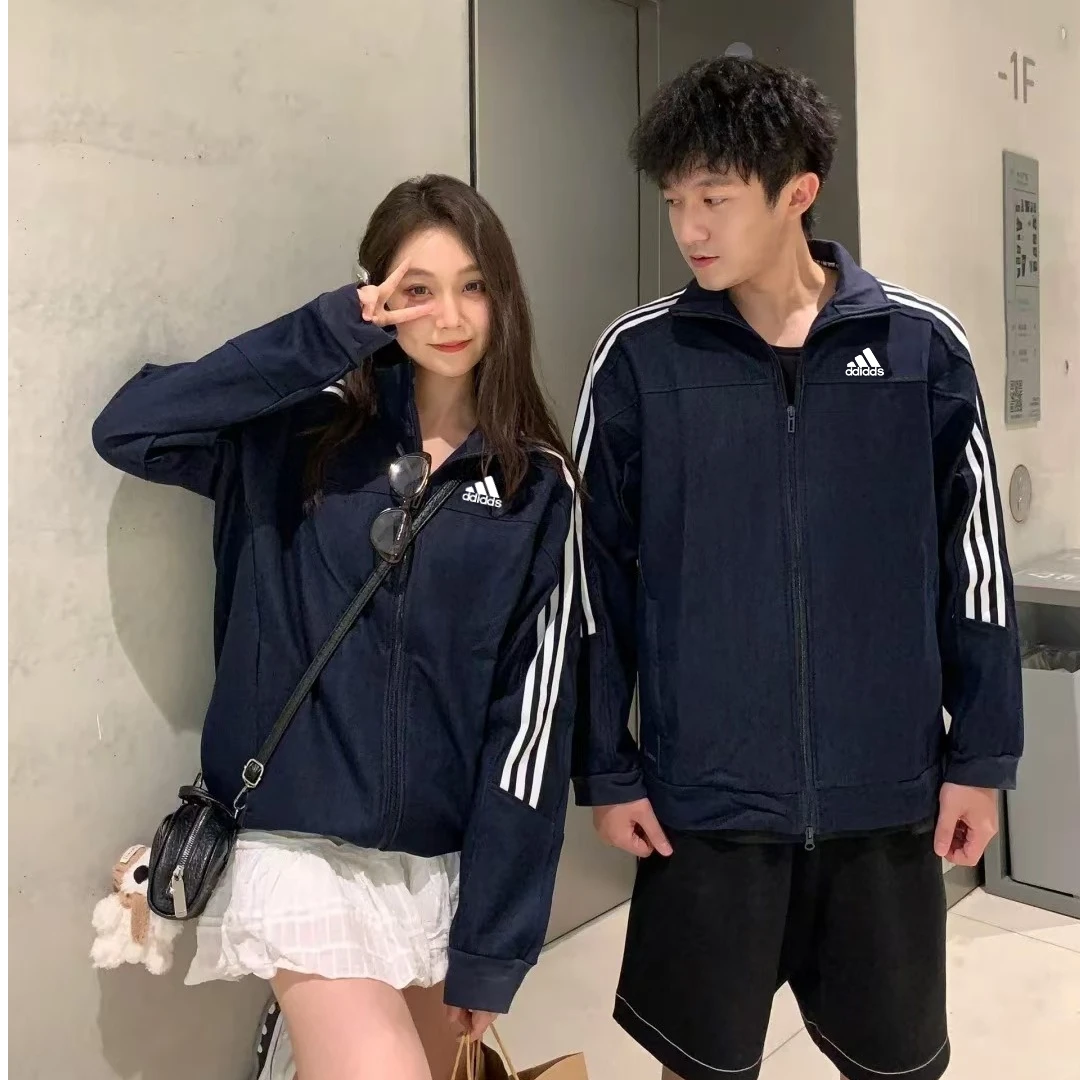 【商场撤柜.】QQ糖同款 春秋情侣款外套 刺绣立领百搭宽松夹克