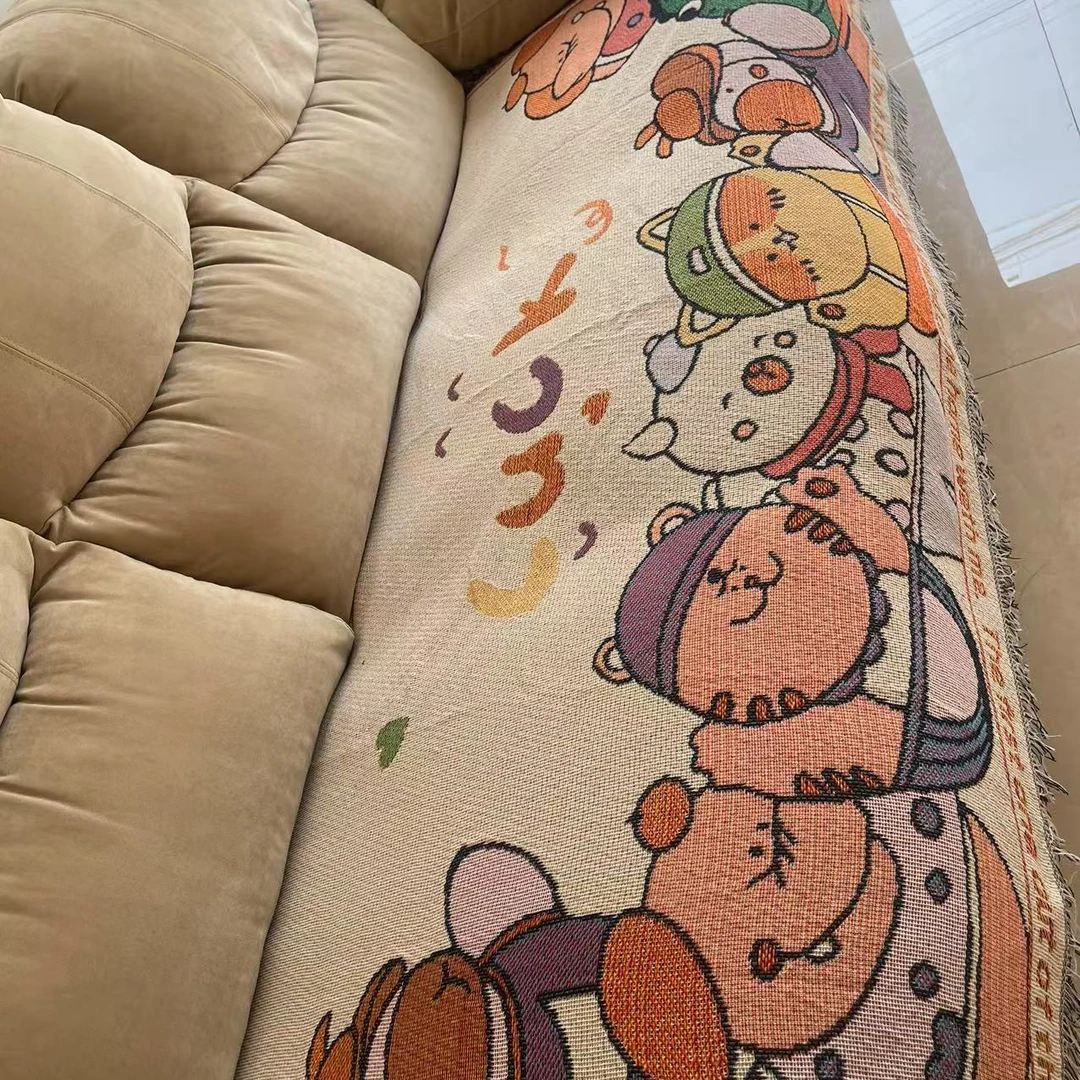 【动物园】90*180沙发巾