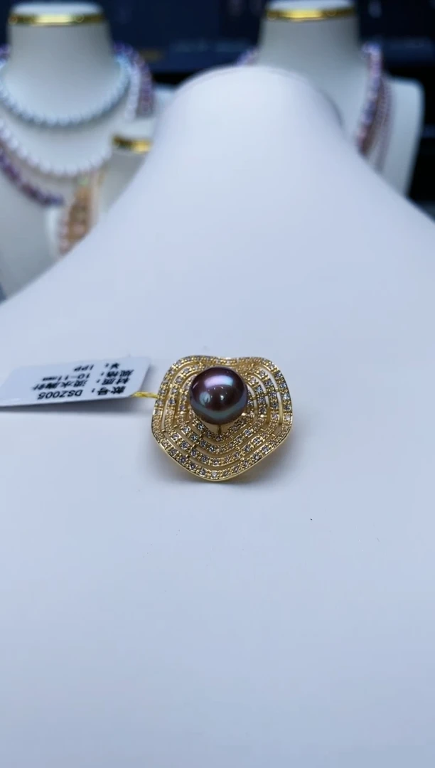 未镶嵌胸饰淡水珍珠Y淡水胸针