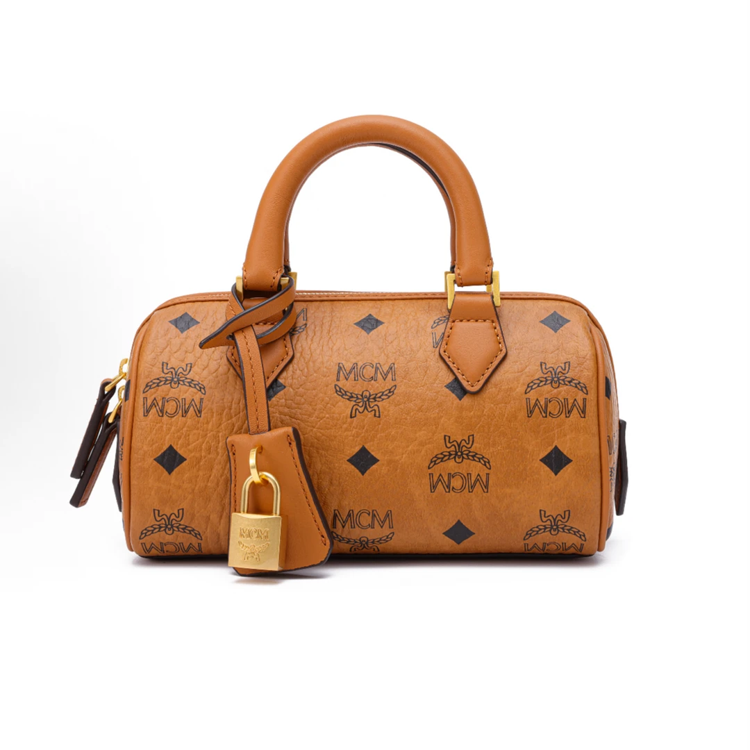 修复品 95新 MCM 95新 MCM 波士顿干邑色锁头 俊