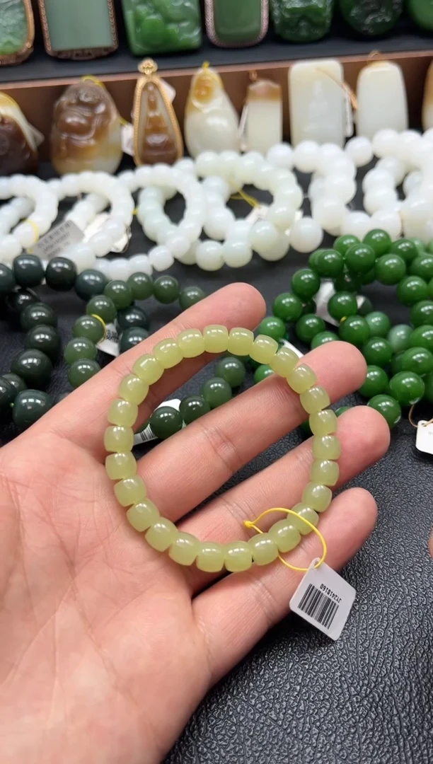 【闪购商品】和田玉手串未镶嵌新疆黄口